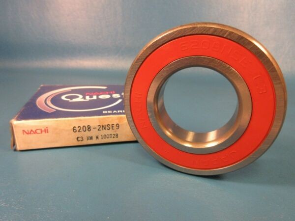 Nachi 6208 2NSE9 C3 Single Row Radial Bearing Sealed (2RS SKF, FAG, Timken, NTN)