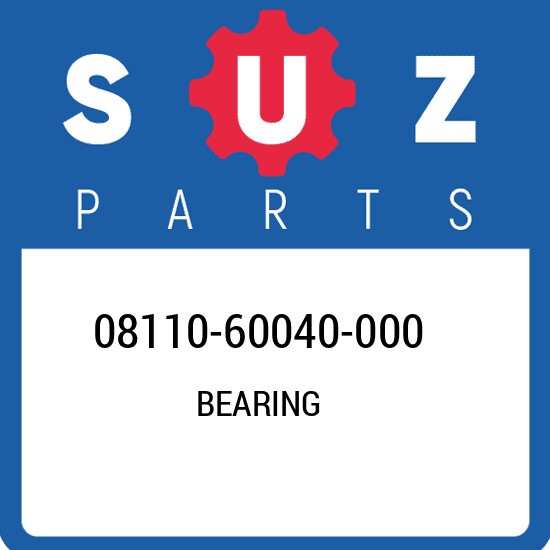 08110-60040-000 Suzuki Bearing 0811060040000, New Genuine OEM Part