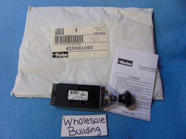 PARKER, MANUAL AIR CONTROL VALVE, 410931000, 4-WAY 2-POSITION, 1/8