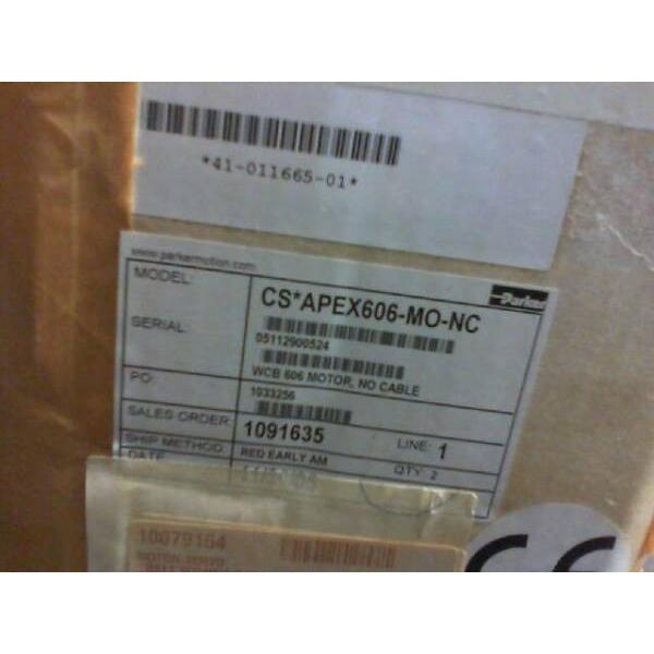 Parker Apex606-mo-nc Brushless Servo Motor in factory packaging #1 image